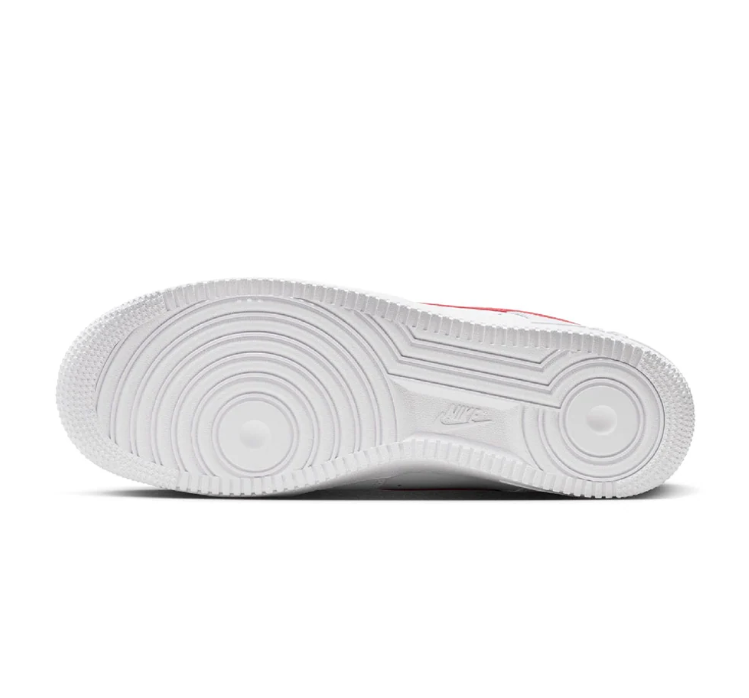 Nike Air Force 1 Low Sneakers - White & Red