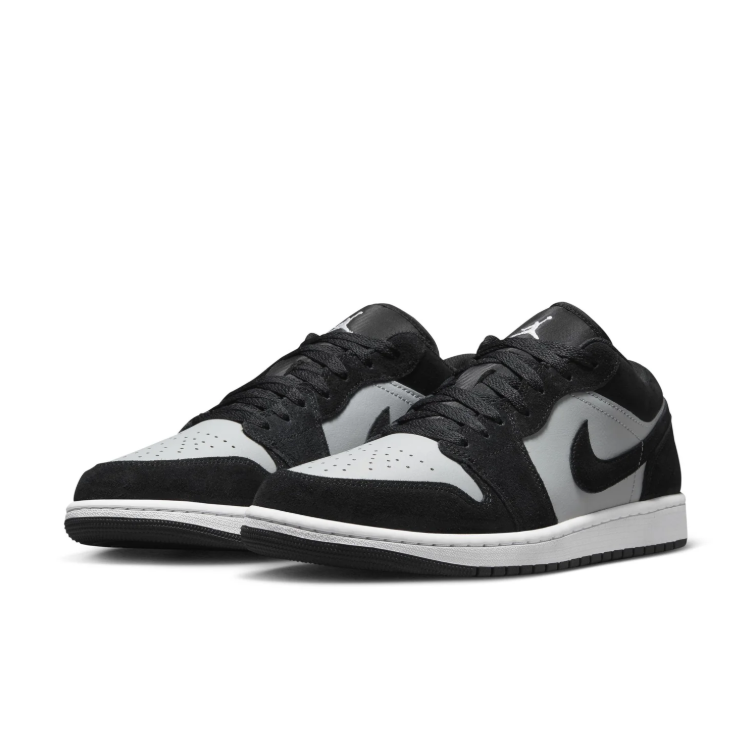 Air Jordan 1 Low Sneakers - Black & Light Gray