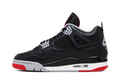 Air Jordan 4 Sneakers - Black, Gray & Red