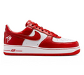 Nike Air Force 1 Low Sneakers - Red & White with Script Details