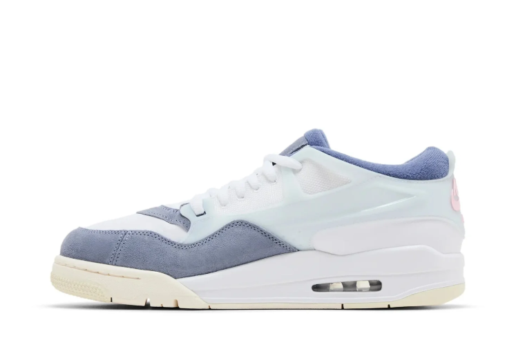 Air Jordan 4 RM Sneakers - White, Slate Blue & Cream