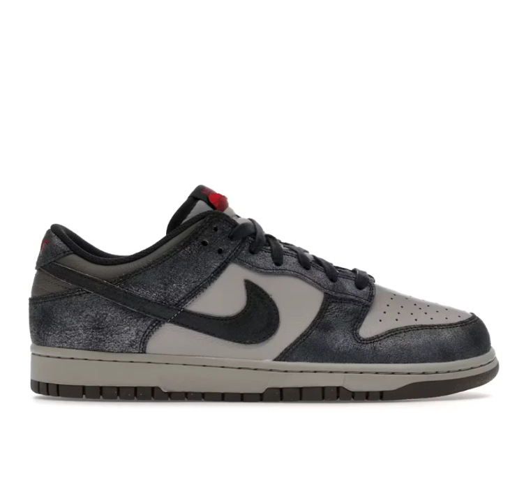 Nike Dunk Low Sneakers - Textured Charcoal & Taupe