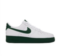 Nike Air Force 1 Low Sneakers - White & Forest Green