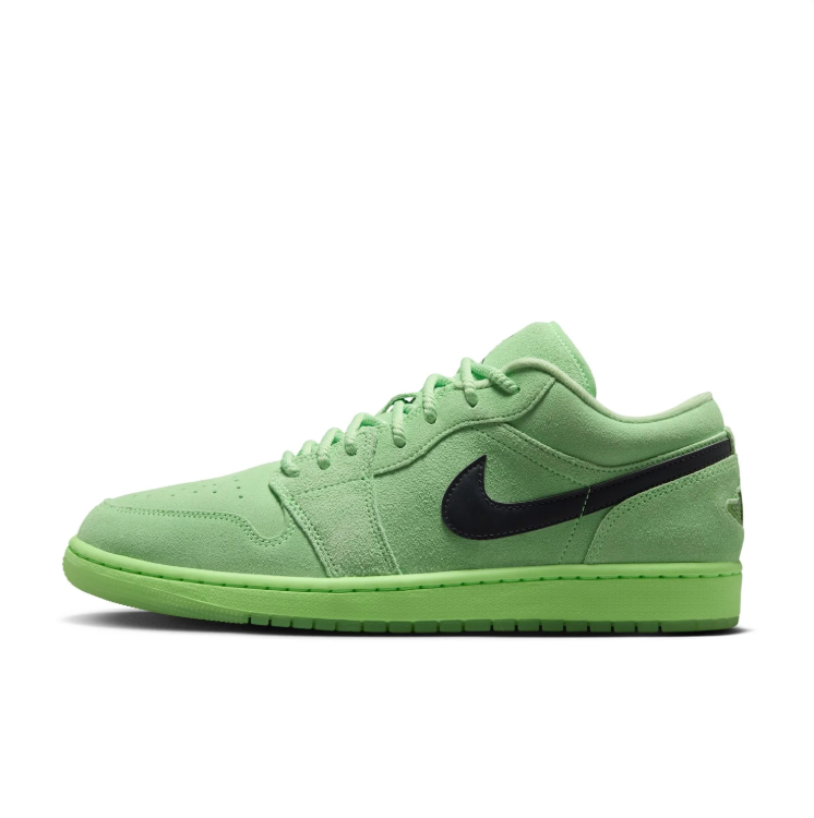 Air Jordan 1 Low Sneakers - Light Green & Black
