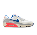 Nike Air Max Sneakers - White & Gray with Blue & Coral Accents