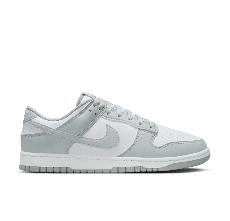 Nike Dunk Low Sneakers - White & Light Gray
