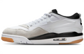 Air Jordan 4 RM Sneakers - White, Light Gray & Black with Gum Accents
