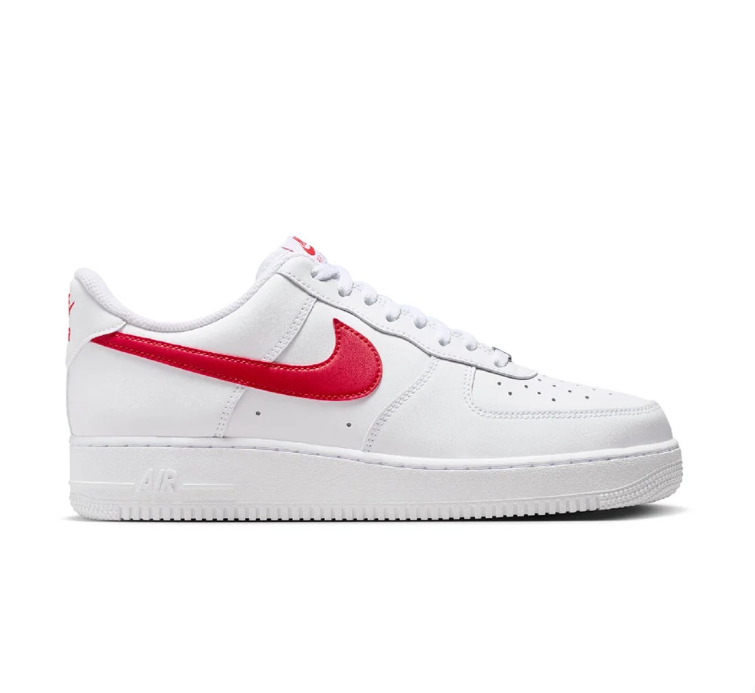 Nike Air Force 1 Low Sneakers - White & Red