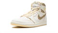 Air Jordan 1 High Sneakers - Cream & Gold-Glitter Accents