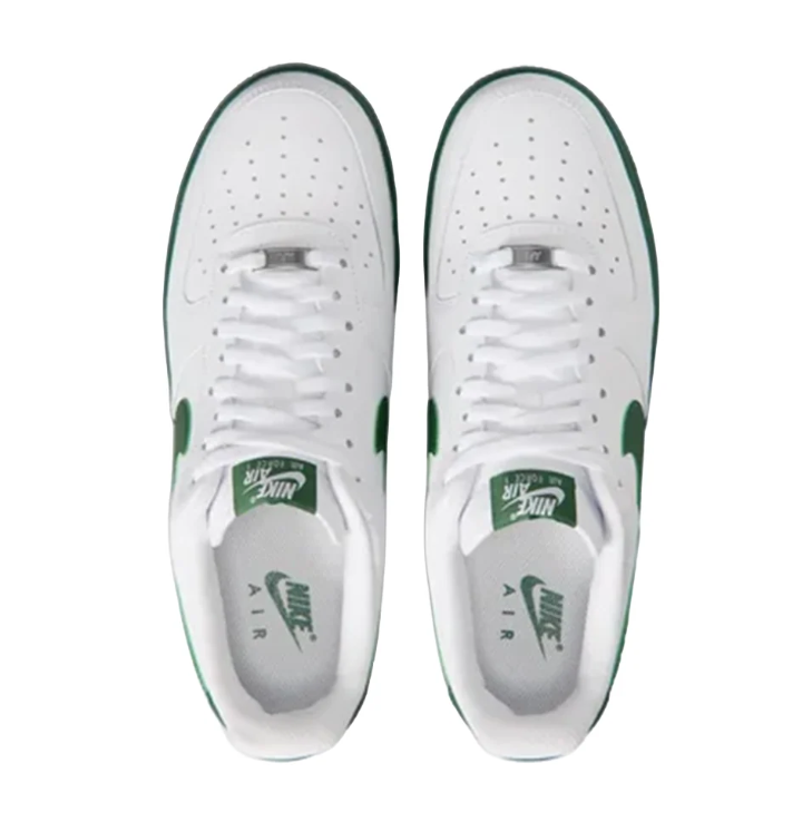 Nike Air Force 1 Low Sneakers - White & Forest Green