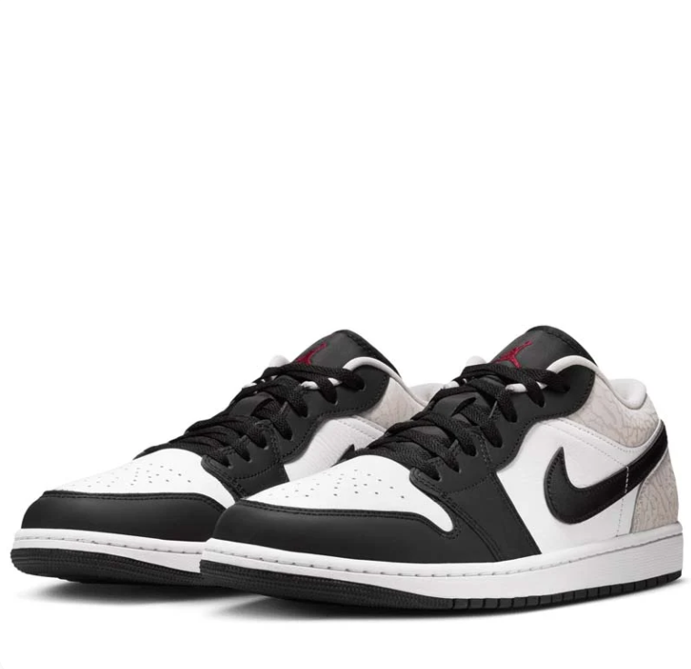 Air Jordan 1 Low – Black, White & Light Grey