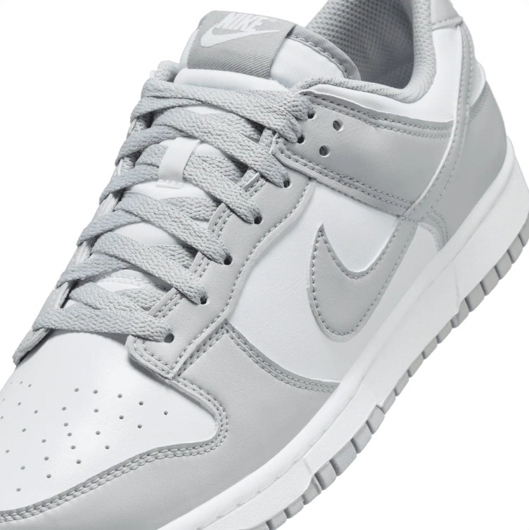Nike Dunk Low Sneakers - White & Light Gray