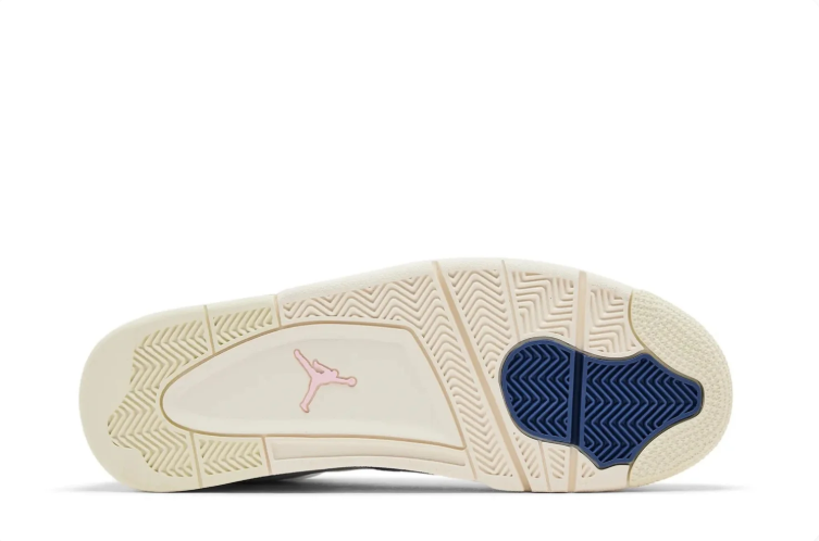 Air Jordan 4 RM Sneakers - White, Slate Blue & Cream