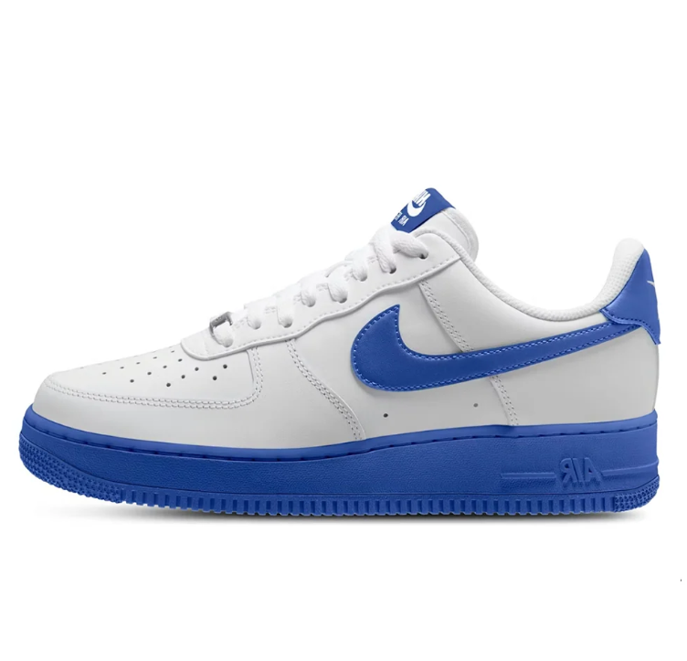 Nike Air Force 1 Low Sneakers - White & Royal Blue