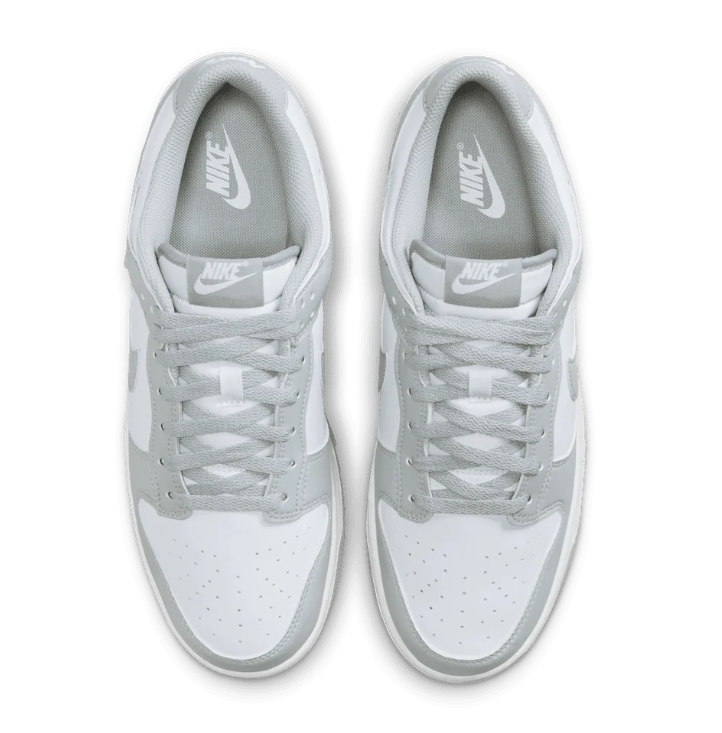 Nike Dunk Low Sneakers - White & Light Gray