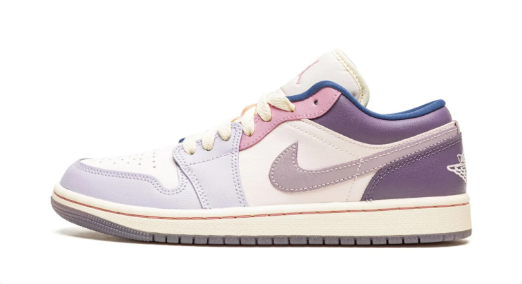 Air Jordan 1 Low Sneakers - Lavender, Purple & Pink