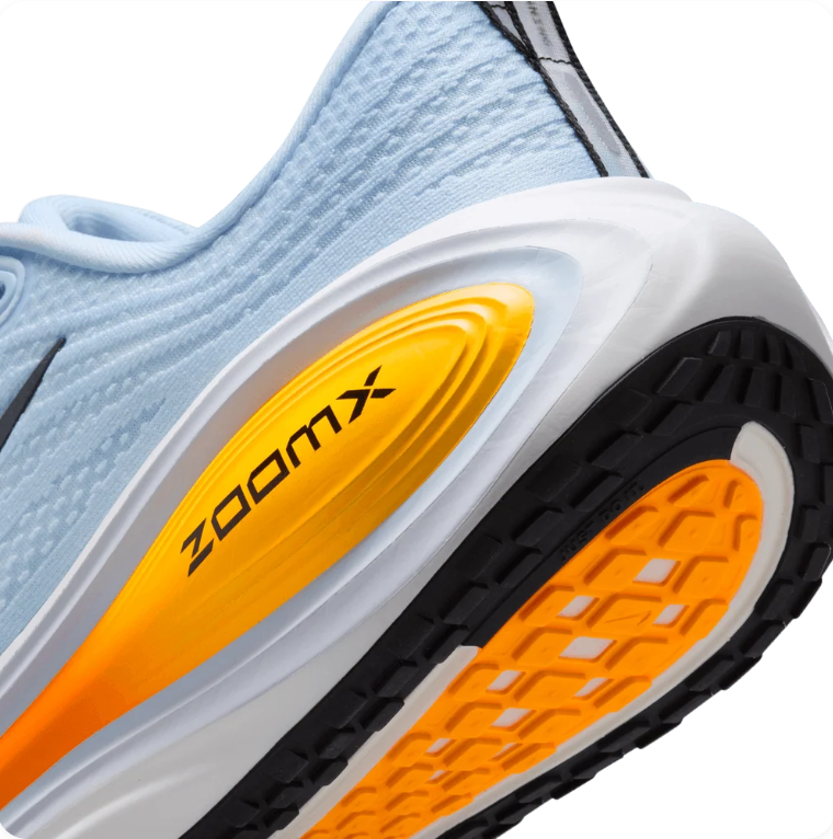 Nike Low-Top Sneakers - Light Blue with Orange & Yellow Sole