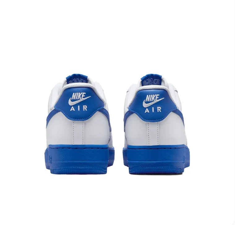Nike Air Force 1 Low Sneakers - White & Royal Blue