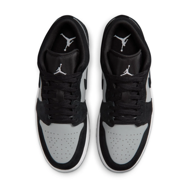 Air Jordan 1 Low Sneakers - Black & Light Gray