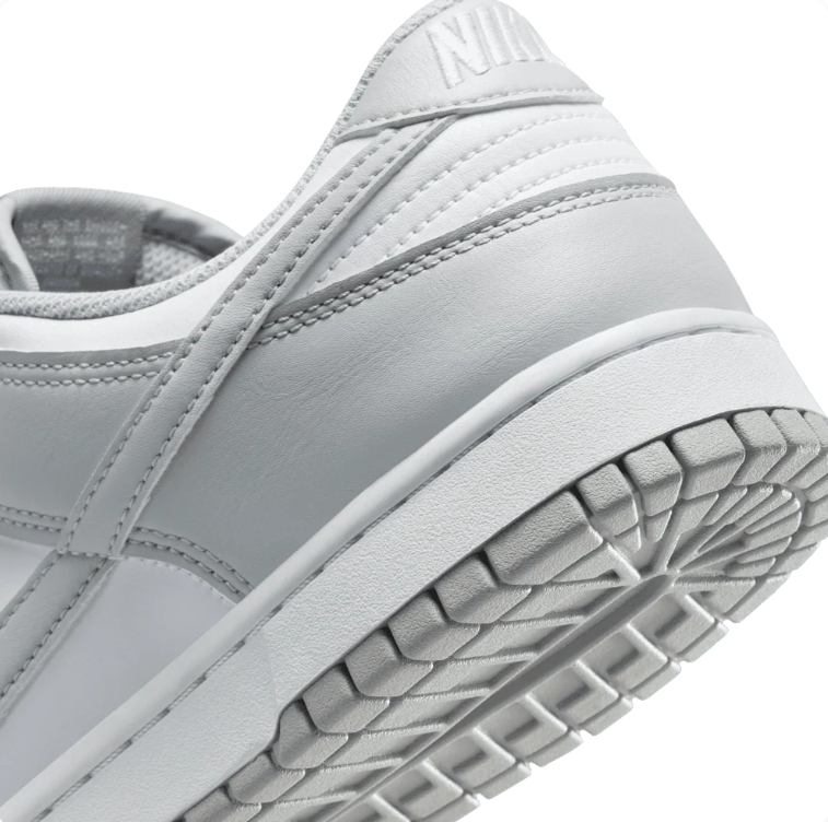 Nike Dunk Low Sneakers - White & Light Gray