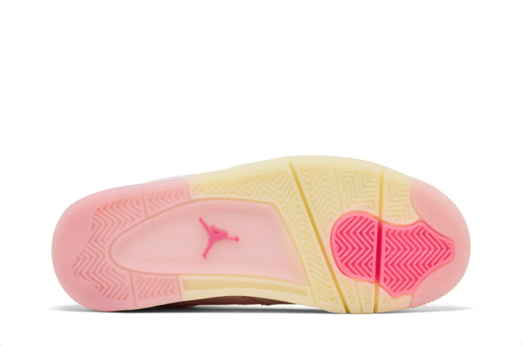 Air Jordan 4 Sneakers - Pastel Pink & Cream