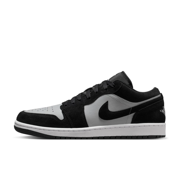 Air Jordan 1 Low Sneakers - Black & Light Gray