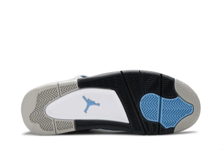 Air Jordan 4 Sneakers - Light Blue & Speckled Gray