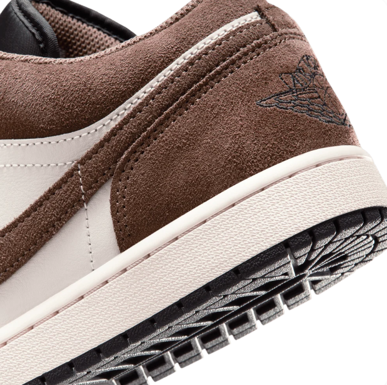 Air Jordan 1 Low Sneakers - Brown & Cream with Black Accents